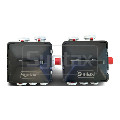 Syntax MP24 Event Power Distro Box 63A 3pH+N+E 400V Black Bespoke Socket Board For Indonesia Project