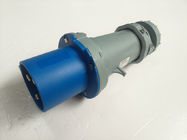 3P 63A IP44 Rainproof Screwless Industrial Plug Nylon Blue Plug with Cable Gland part no. 1227