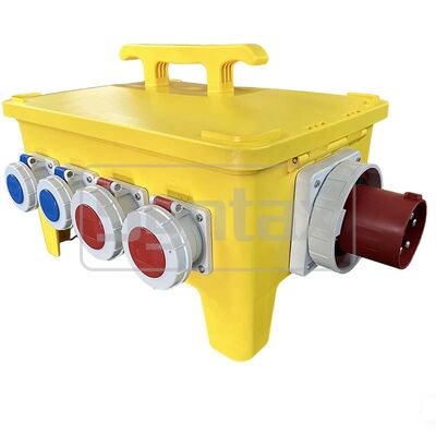Syntax MP36 Portable Power Distribution Boxes IP67 Waterproof 125A/5P Inlet Three Phase Electric Power Distro 47.8*34*33CM