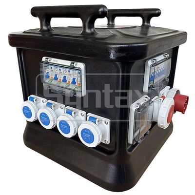 Syntax MK1N 5P 32A IP67 Waterproof Portable Power Distribution Board HDPE Material Fitted With Multi-functional Meter 48*48*48.8CM