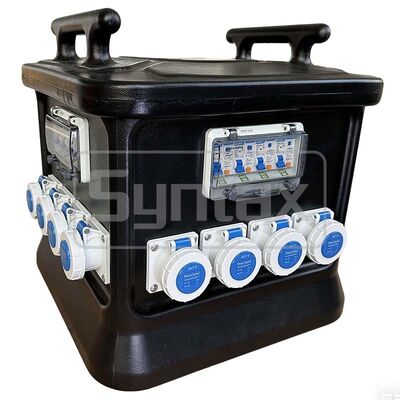 Syntax MK1N 5P 32A IP67 Waterproof Portable Power Distribution Board HDPE Material Fitted With Multi-functional Meter 48*48*48.8CM