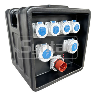 Syntax MD1 Three Phase 32AMP/5P HDPE Portable Distribution Box IP67 Waterproof for Industrial and Event Use