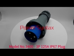 Modelo No .3400 - tomada de 3P 125A IP67