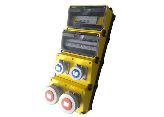 Caixa de distribuição portátil da etapa da série CJ48 de CJ 4 camadas instaladas com tomada e o soquete e C.A. industriais 380V de MCB