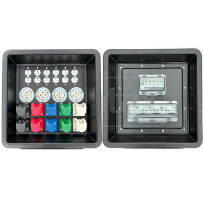 MD1 Caixa de distribuição portátil HDPE de três fases 400A IP67 com tomadas Nema listadas UL 430x380x460mm