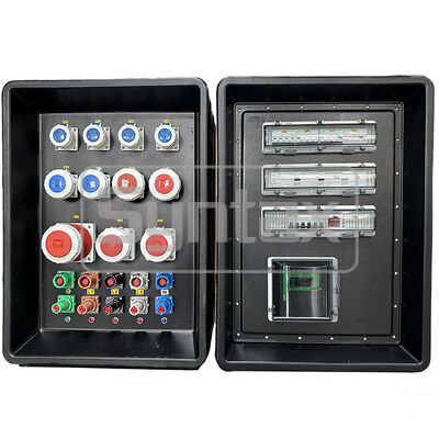 Caixa de distribuição de energia portátil com rodas para eventos desportivos da FIFA