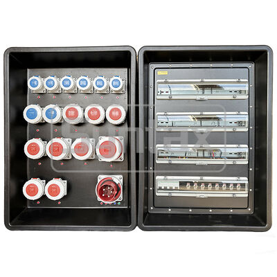 MD4 Três fases IP67 impermeável 125A / 5P HDPE placa de distribuição de energia portátil para eventos esportivos da FIFA no Qatar 630x430x900mm